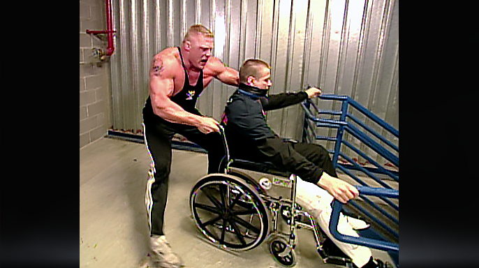 Brock Lesnar vs. one-legged kid