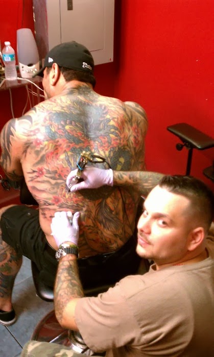 Batista back tattoo