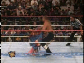 Ultimate Warrior squashing Triple H at WrestleMania 12