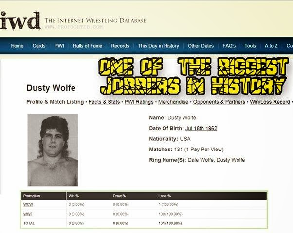 Dusty Wolfe wrestling jobber
