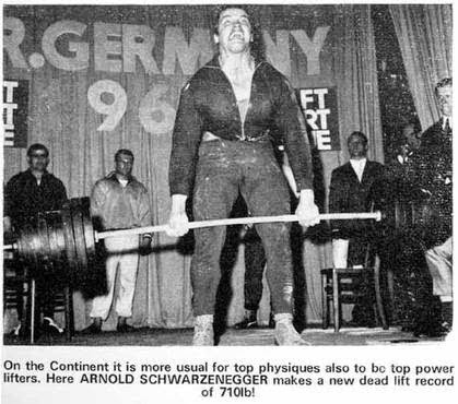 Arnold Schwarzenegger Deadlift 710 lbs
