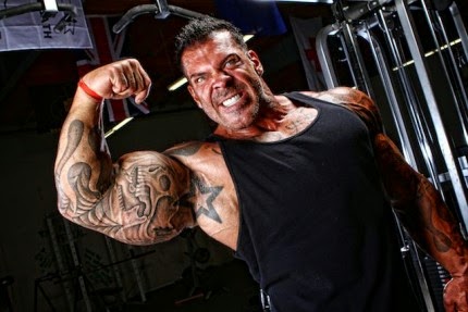 Rich Piana fighting several opponents