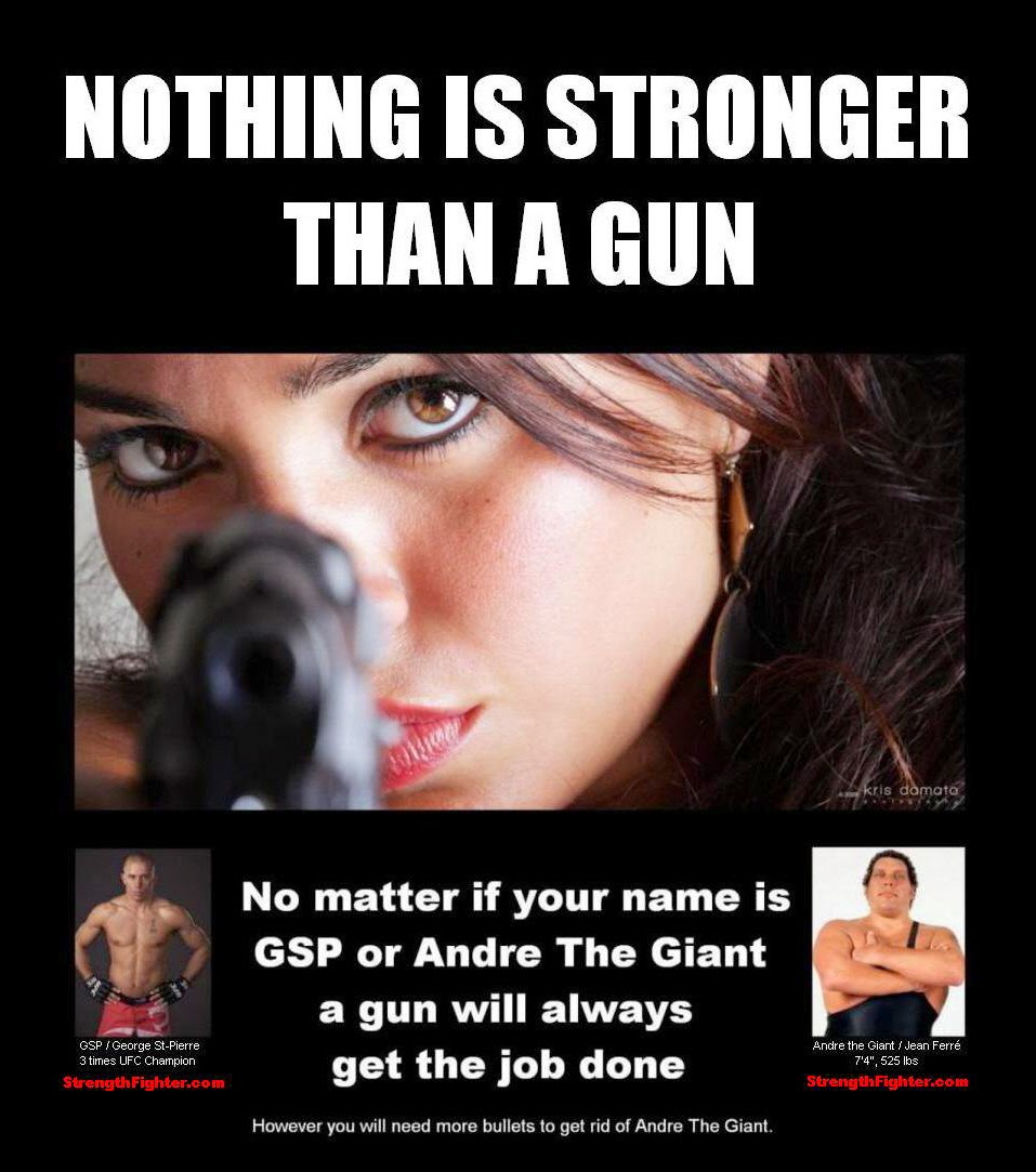 NOTHING IS STRONGER THAN A GUN