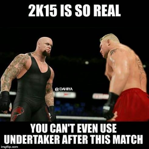 Undertaker vs Brock Lesnar wwe 2K15
