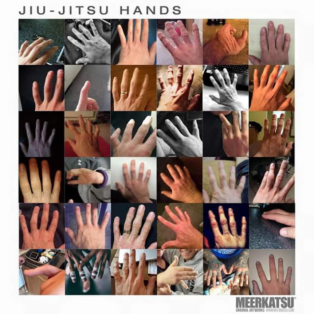 Jiu-Jitsu hands AKA judo fingers
