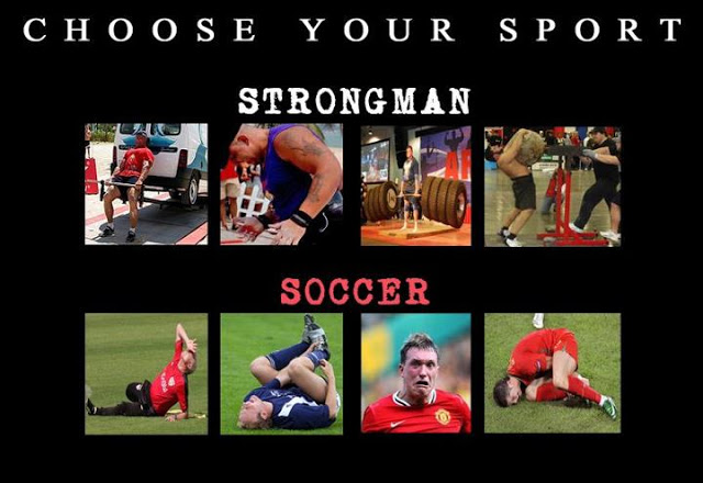 Strongman vs soccer