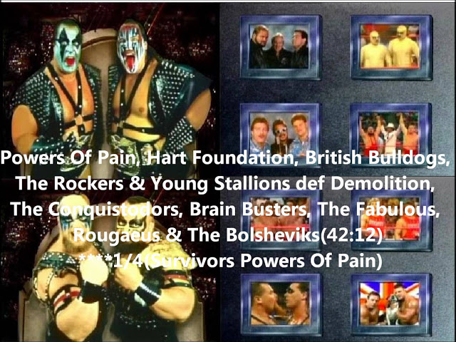 WWF Survivor Series 1988 tag team division
