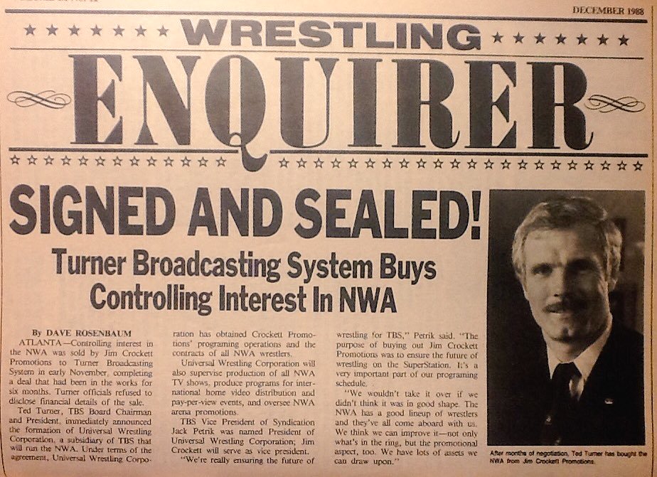 WCW was originally named Universal Wrestling Corporation