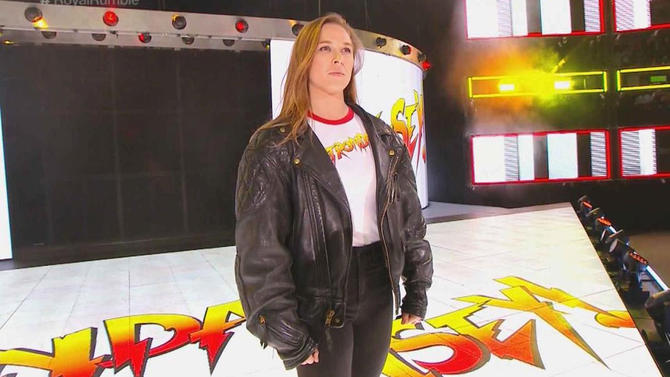 Ronda Rousey Royal Rumble 2018 wwe debut