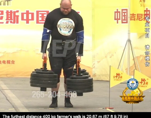 Heaviest Farmer’s Walk World Record