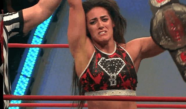 Tessa Blanchard first ever woman to win a Mens Wrestling World Championship