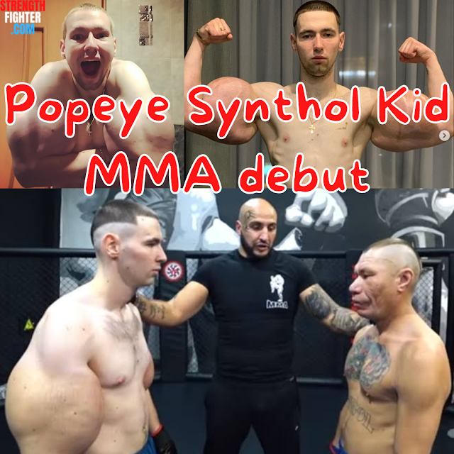 Popeye Synthol Kid MMA debut