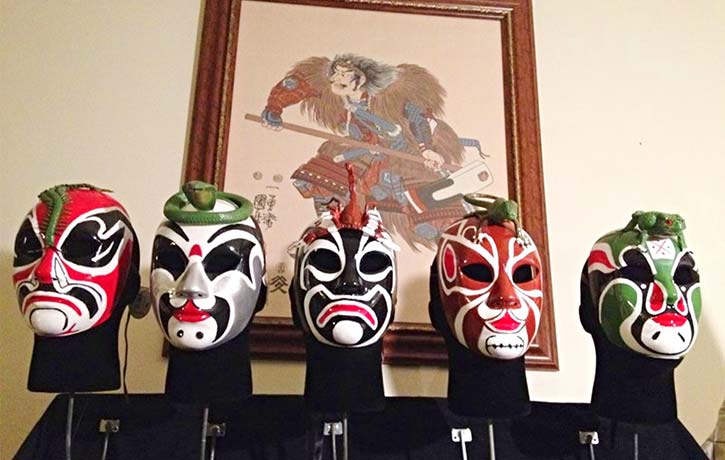 Five Deadly Venoms masks