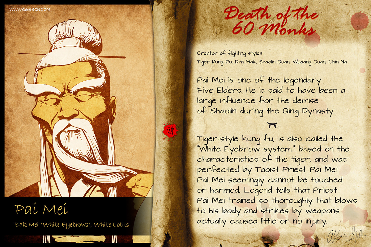 Pai Mei Trading Cards