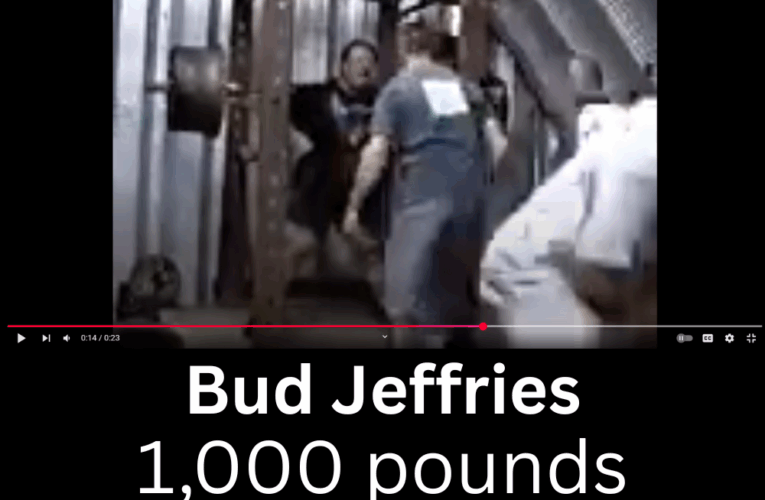 1,000 pounds Max Bottom Position Squat aka Anderson Squat